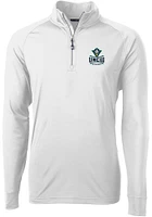 Cutter and Buck UNCW Seahawks Mens Adapt Eco Knit Long Sleeve Qtr Zip Pullover