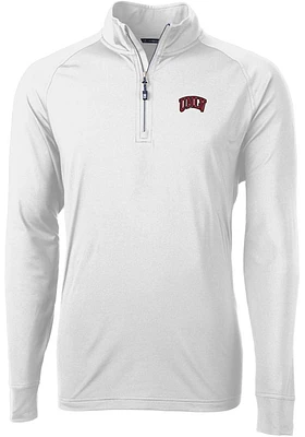 Cutter and Buck UNLV Runnin Rebels Mens Adapt Eco Knit Long Sleeve Qtr Zip Pullover