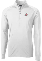 Cutter and Buck Utah Utes Mens Adapt Eco Knit Long Sleeve Qtr Zip Pullover
