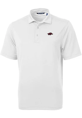 Cutter and Buck Arkansas Razorbacks Mens Virtue Eco Pique Short Sleeve Polo