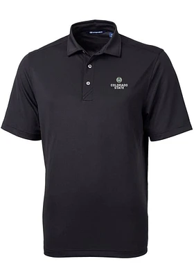 Cutter and Buck Colorado State Rams Mens Virtue Eco Pique Short Sleeve Polo