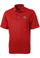 Cutter and Buck Gonzaga Bulldogs Mens Red Virtue Eco Pique Short Sleeve Polo