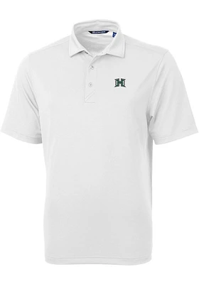 Cutter and Buck Hawaii Warriors Mens Virtue Eco Pique Short Sleeve Polo