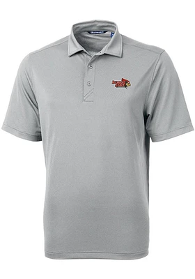 Cutter and Buck Illinois State Redbirds Mens Virtue Eco Pique Short Sleeve Polo