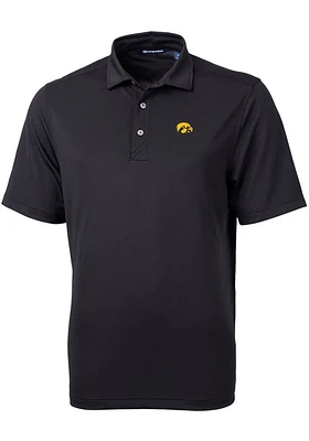 Cutter and Buck Iowa Hawkeyes Mens Virtue Eco Pique Short Sleeve Polo