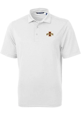 Cutter and Buck Iowa State Cyclones Mens Virtue Eco Pique Short Sleeve Polo