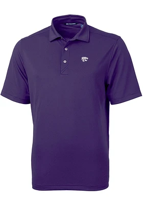 Cutter and Buck K-State Wildcats Mens Virtue Eco Pique Short Sleeve Polo