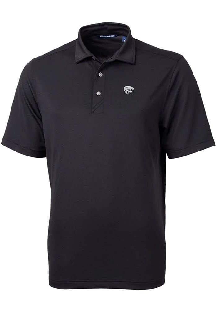 Mens K-State Wildcats Cutter and Buck Virtue Eco Pique Short Sleeve Polo Shirt