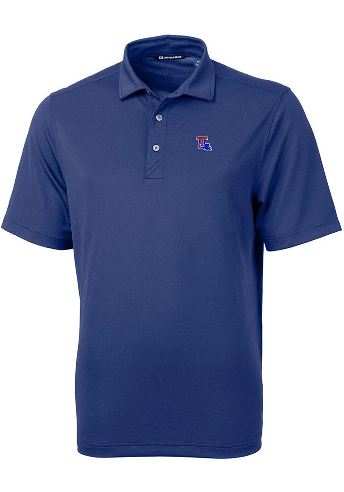 Cutter and Buck Louisiana Tech Bulldogs Mens Virtue Eco Pique Short Sleeve Polo