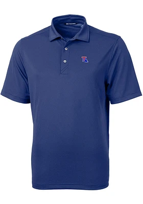 Cutter and Buck Louisiana Tech Bulldogs Mens Virtue Eco Pique Short Sleeve Polo