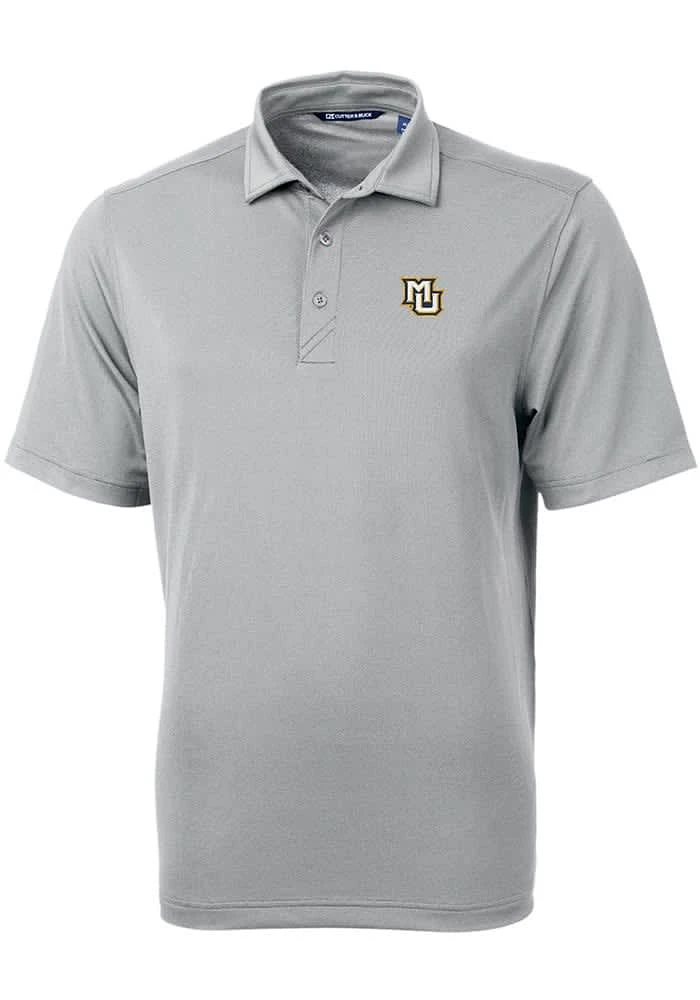 Cutter and Buck Marquette Golden Eagles Mens Virtue Eco Pique Short Sleeve Polo