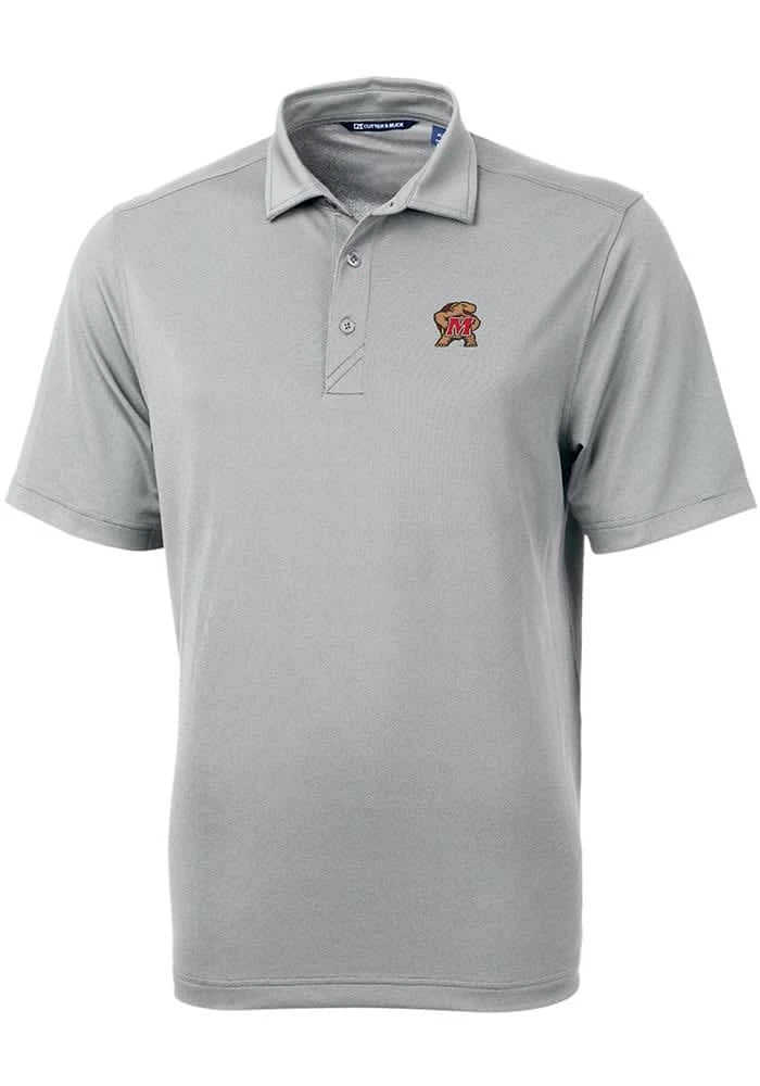 Cutter and Buck Maryland Terrapins Mens Virtue Eco Pique Short Sleeve Polo