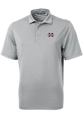 Cutter and Buck Mississippi State Bulldogs Mens Virtue Eco Pique Short Sleeve Polo