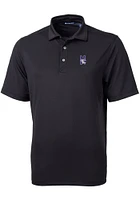 Mens Northwestern Wildcats Cutter and Buck Virtue Eco Pique Short Sleeve Polo Shirt