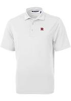 Mens Rutgers Scarlet Knights Cutter and Buck Virtue Eco Pique Short Sleeve Polo Shirt
