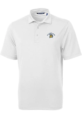 Cutter and Buck San Jose State Spartans Mens Virtue Eco Pique Short Sleeve Polo