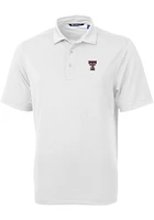 Cutter and Buck Texas Tech Red Raiders Mens Virtue Eco Pique Short Sleeve Polo