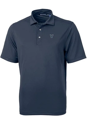 Cutter and Buck Villanova Wildcats Mens Navy Blue Virtue Eco Pique Short Sleeve Polo