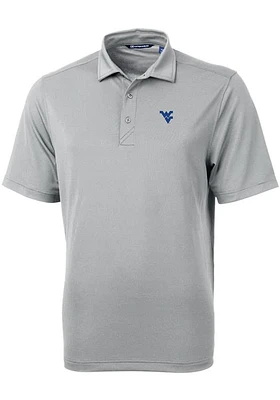 Cutter and Buck West Virginia Mountaineers Mens Virtue Eco Pique Short Sleeve Polo