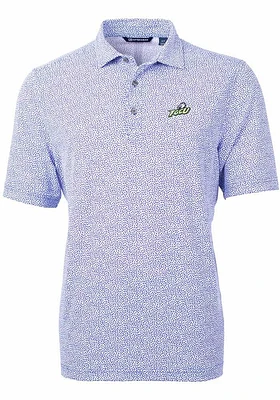 Cutter and Buck Florida Gulf Coast Eagles Mens Virtue Eco Pique Botanical Short Sleeve Polo