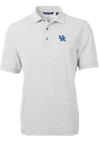 Cutter and Buck Kentucky Wildcats Mens Virtue Eco Pique Botanical Short Sleeve Polo