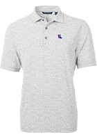 Cutter and Buck Louisiana Tech Bulldogs Mens Virtue Eco Pique Botanical Short Sleeve Polo