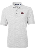 Cutter and Buck UNLV Runnin Rebels Mens Virtue Eco Pique Botanical Short Sleeve Polo