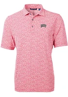 Cutter and Buck UNLV Runnin Rebels Mens Virtue Eco Pique Botanical Short Sleeve Polo