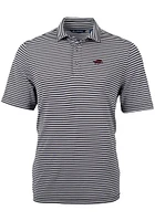 Cutter and Buck Arkansas Razorbacks Mens Virtue Eco Pique Stripe Short Sleeve Polo