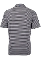 Cutter and Buck Cornell Big Red Mens Virtue Eco Pique Stripe Short Sleeve Polo