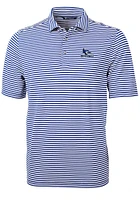 Cutter and Buck Creighton Bluejays Mens Virtue Eco Pique Stripe Short Sleeve Polo