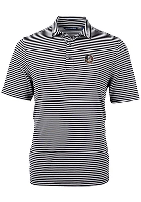 Cutter and Buck Florida State Seminoles Mens Virtue Eco Pique Stripe Short Sleeve Polo