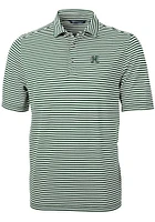 Cutter and Buck Hawaii Warriors Mens Virtue Eco Pique Stripe Short Sleeve Polo