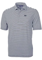 Cutter and Buck Jackson State Tigers Mens Navy Blue Virtue Eco Pique Stripe Short Sleeve Polo