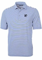 Cutter and Buck Memphis Tigers Mens Virtue Eco Pique Stripe Short Sleeve Polo