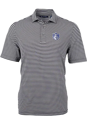 Cutter and Buck Saint Louis Billikens Mens Virtue Eco Pique Stripe Short Sleeve Polo