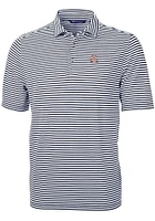 Cutter and Buck Virginia Cavaliers Mens Navy Blue Virtue Eco Pique Stripe Short Sleeve Polo
