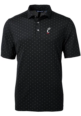 Cutter and Buck Cincinnati Bearcats Mens Virtue Eco Pique Tile Short Sleeve Polo