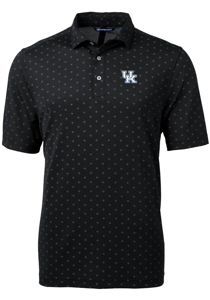 Cutter and Buck Kentucky Wildcats Mens Virtue Eco Pique Tile Short Sleeve Polo