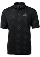 Cutter and Buck Providence Friars Mens Black Virtue Eco Pique Tile Short Sleeve Polo