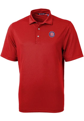 Cutter and Buck Chicago Cubs Mens Virtue Short Sleeve Polo