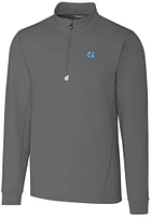 Cutter and Buck North Carolina Tar Heels Mens Traverse Stretch Long Sleeve Qtr Zip Pullover