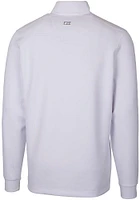 Mens Washington Huskies White Cutter and Buck Traverse Stretch Qtr Zip Pullover