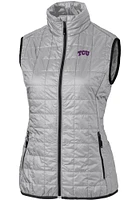 Cutter and Buck TCU Horned Frogs Womens Rainier PrimaLoft Puffer Vest