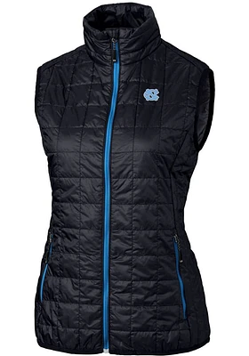 Cutter and Buck North Carolina Tar Heels Womens Navy Blue Rainier PrimaLoft Puffer Vest