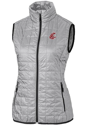 Cutter and Buck Washington State Cougars Womens Rainier PrimaLoft Puffer Vest