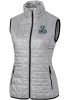Cutter and Buck UNCW Seahawks Womens Grey Rainier PrimaLoft Puffer Vest