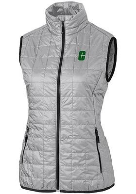 Cutter and Buck UNCC 49ers Womens Grey Rainier PrimaLoft Puffer Vest