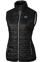 Cutter and Buck Florida Gators Womens Black Rainier PrimaLoft Puffer Vest