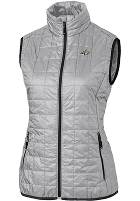 Cutter and Buck Montana State Bobcats Womens Grey Rainier PrimaLoft Puffer Vest